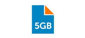 5GB storage